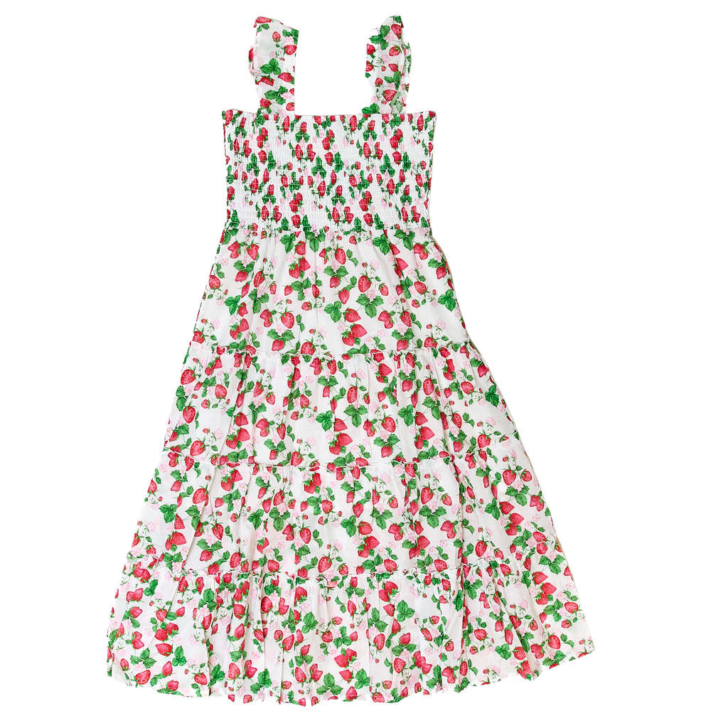 Mama Midi Dress in Strawberry Fields - Nanducket
