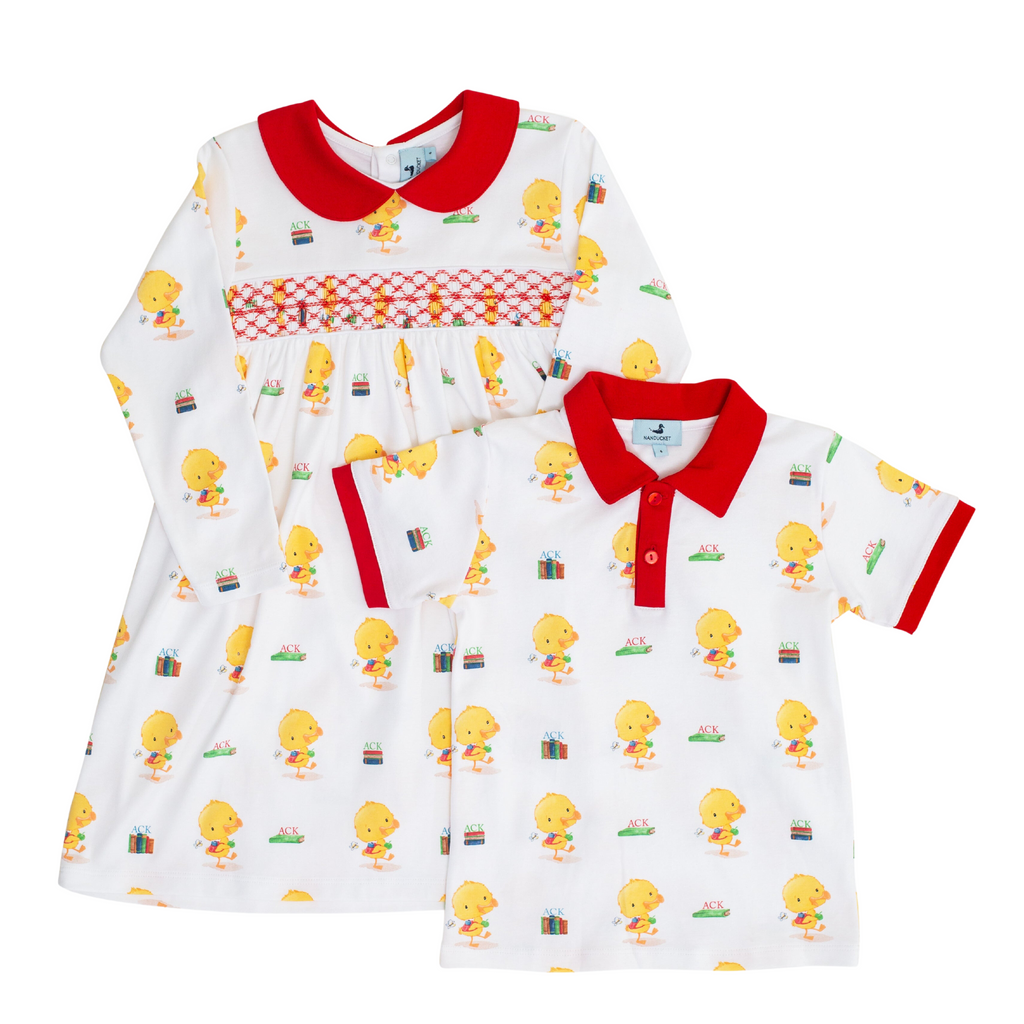 Ack To School Smocked Dress - Nanducket