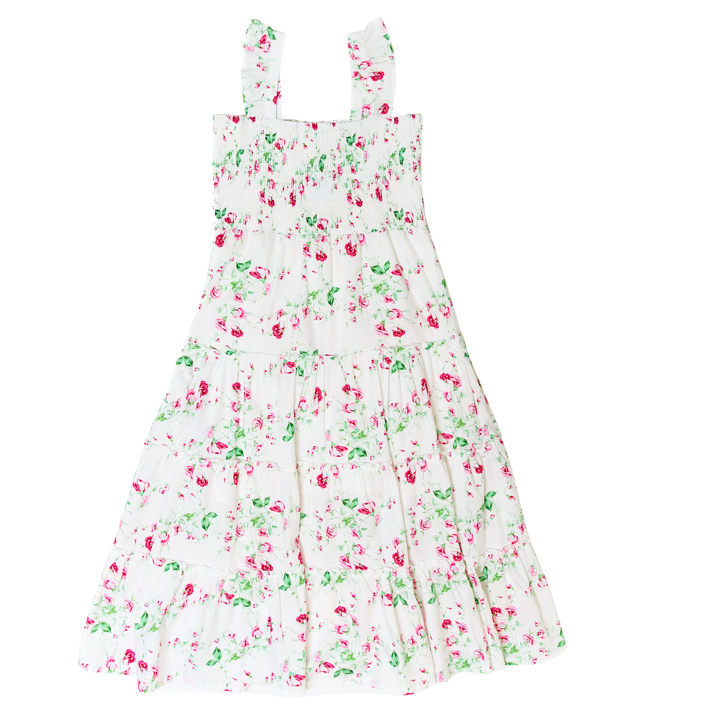 Mama Midi Dress in Mary Rose Floral - Nanducket
