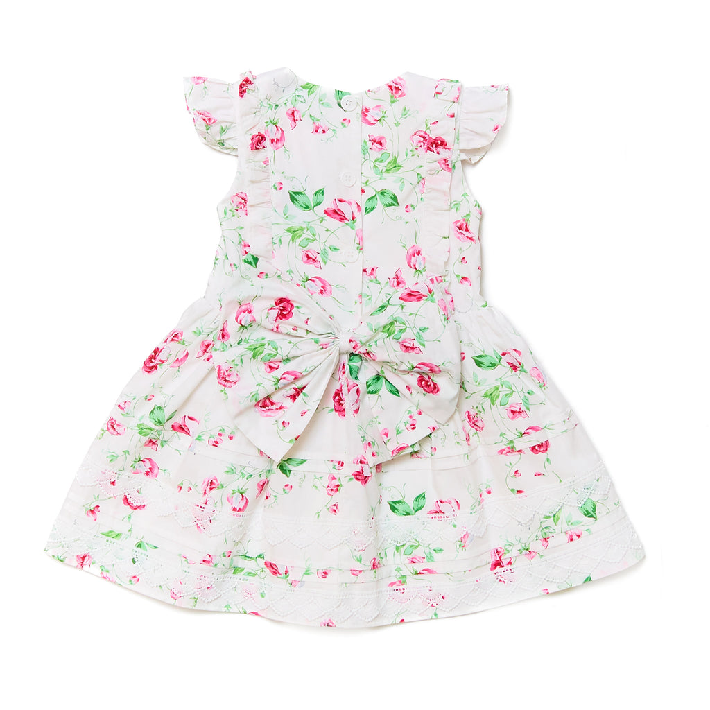 Camille Ruffle Dress in Mary Rose Floral - Nanducket