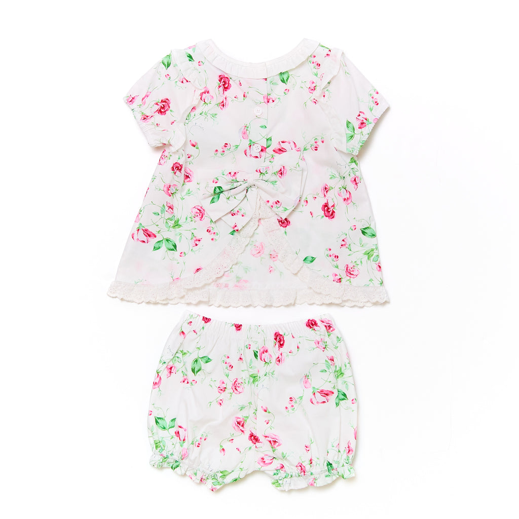 Millie Ruffle Swing Set in Mary Rose Floral - Nanducket
