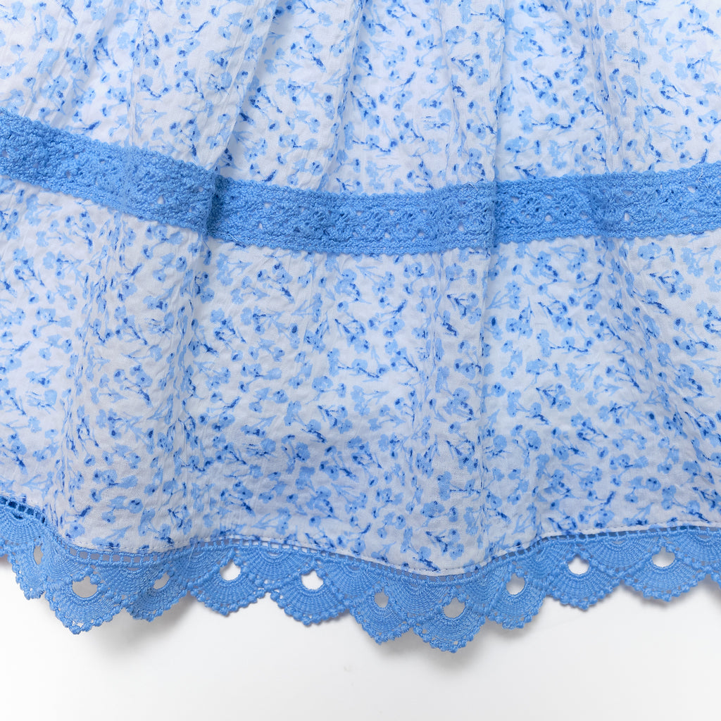Sophia Dress in Blue Wildflower - Nanducket