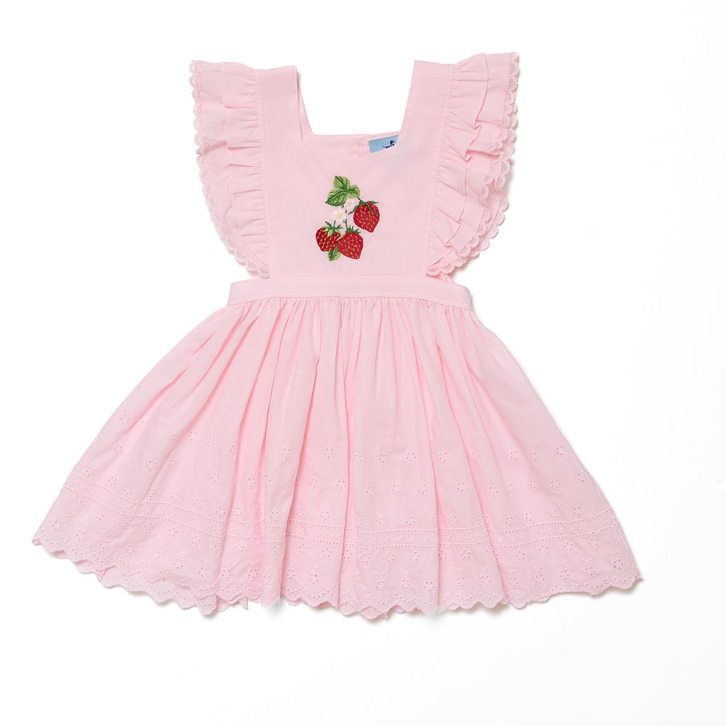 Everly Rose Dress + Bodysuit Strawberry Embroidery - Nanducket