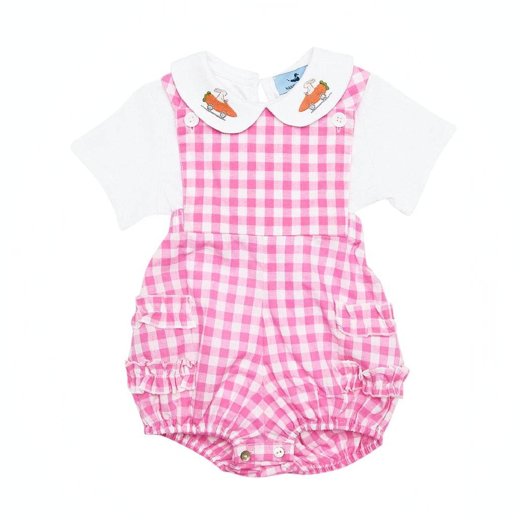 Brinkley Bubble in Cotton Candy Pink Gingham - Nanducket