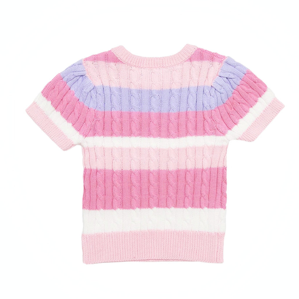 Rosecliff Cable Knit in Rainbow Stripe - Nanducket