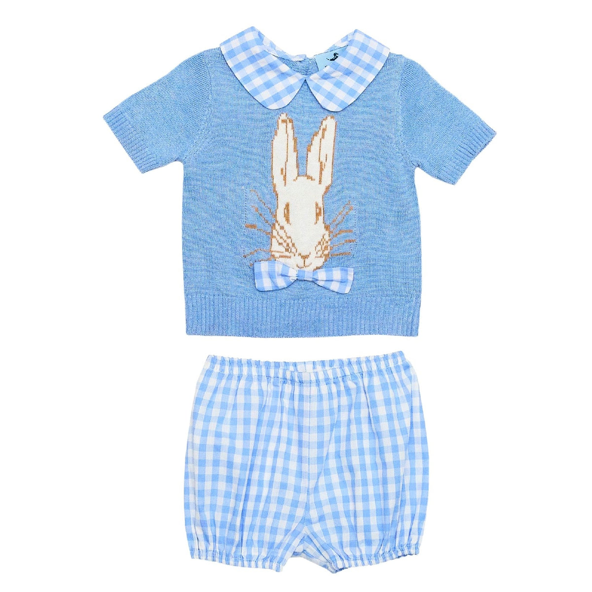 Baby First Rabbit Waddle The Peter Rabbit Waddle Set in Beaufort Blue Gingham – Nanducket