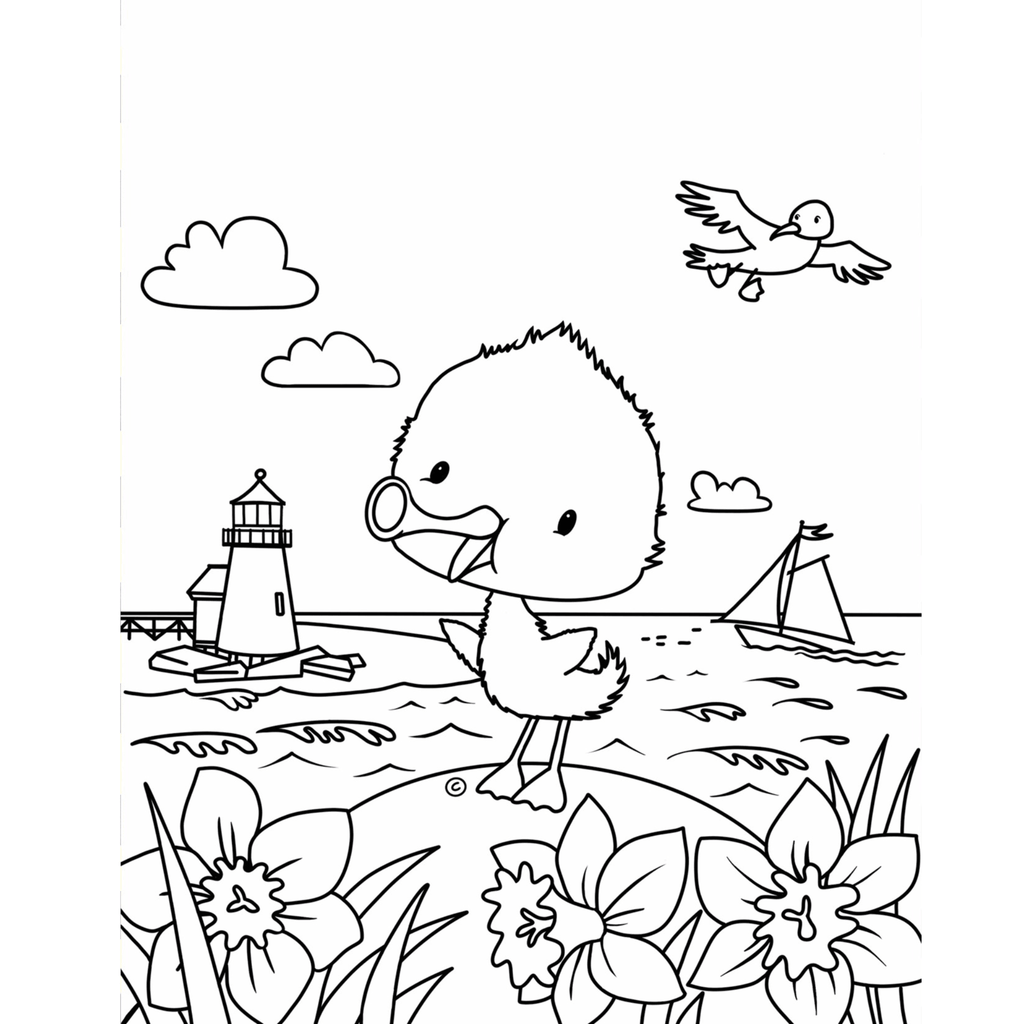 Ack Sunshine Coloring Page From Nanducket - Nanducket