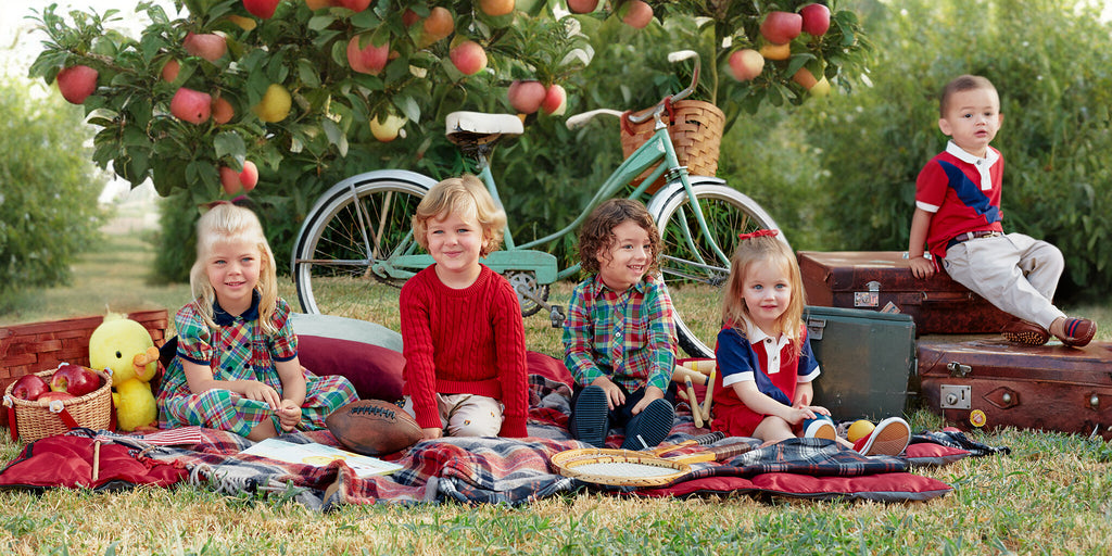 Back to school collection kids fall picnic