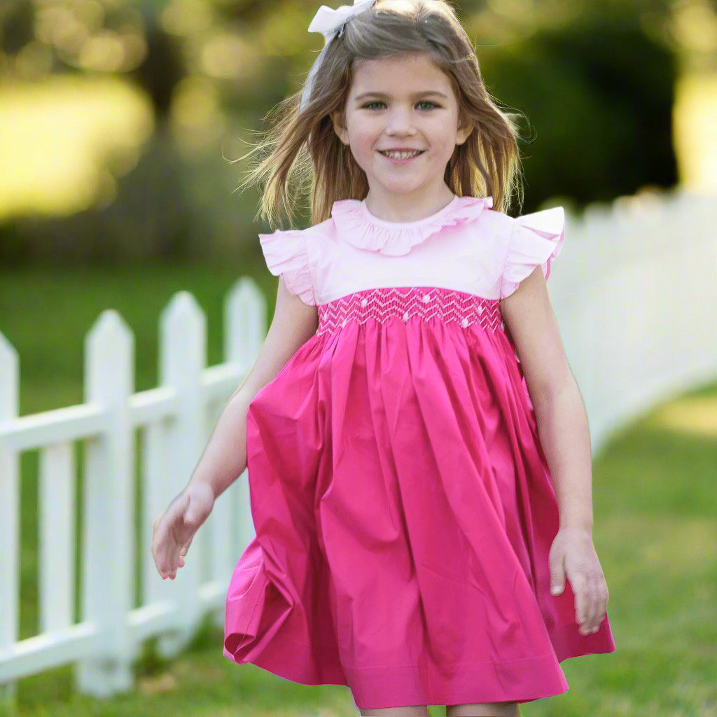 The Mayfair Dress in Pink Peony and Hydrangea Rose – Nanducket