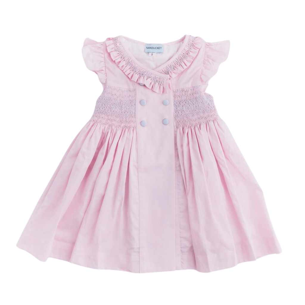 Margaux Everly Dress in Pink & Sky Blue - Nanducket