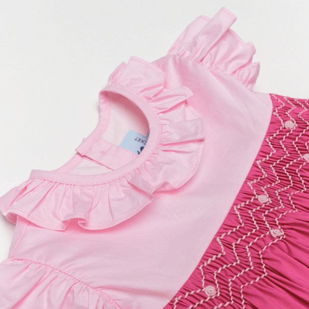 Emma Rose Dress in Pink and Hydrangea - Nanducket