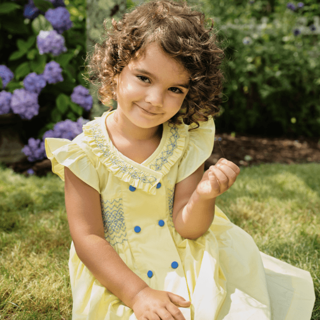 Margeaux Everly Dress in Yellow - Nanducket